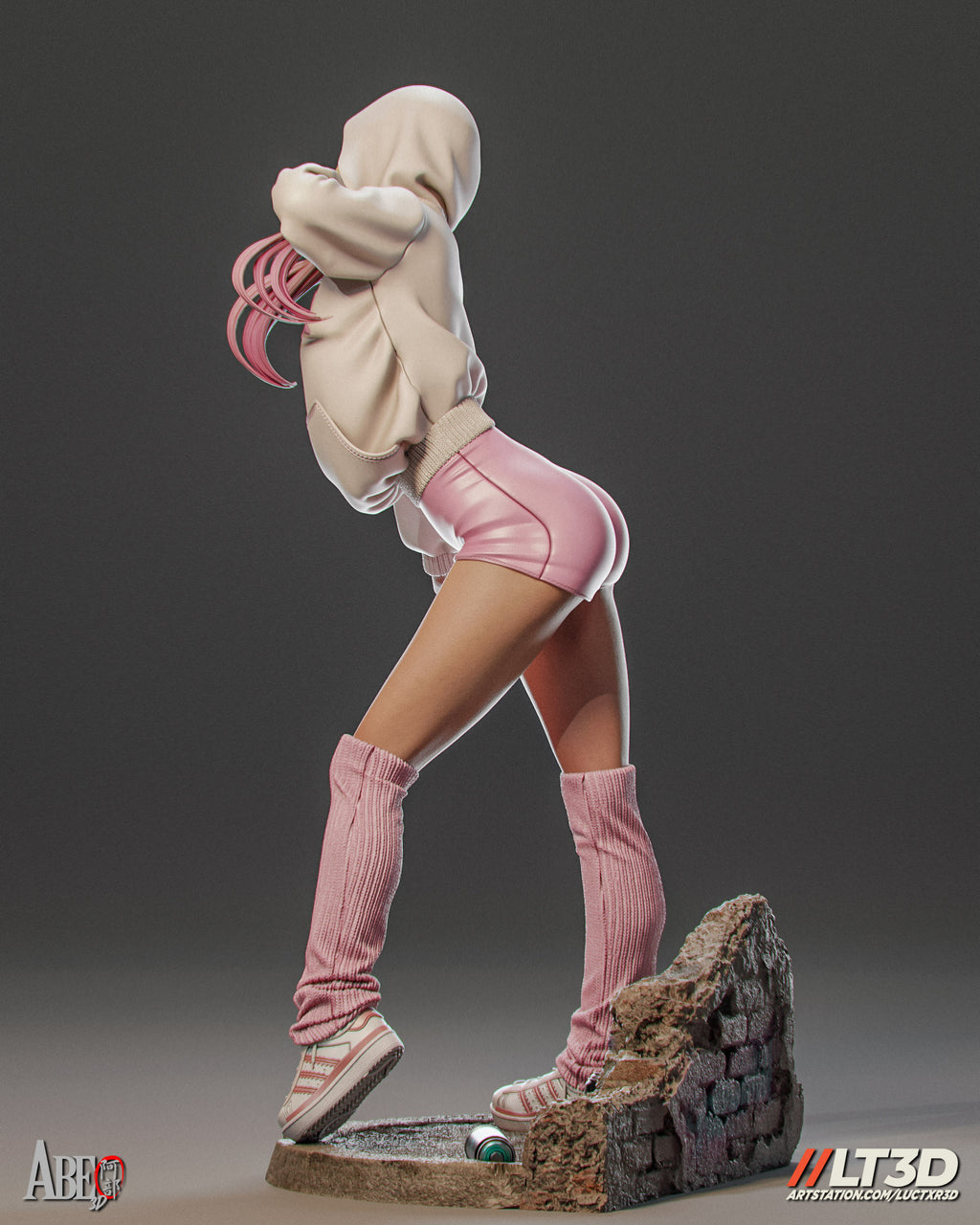 Gwen Stacy Figur BEMALT -Fan Art-3D Druck- Maßstab 1:6