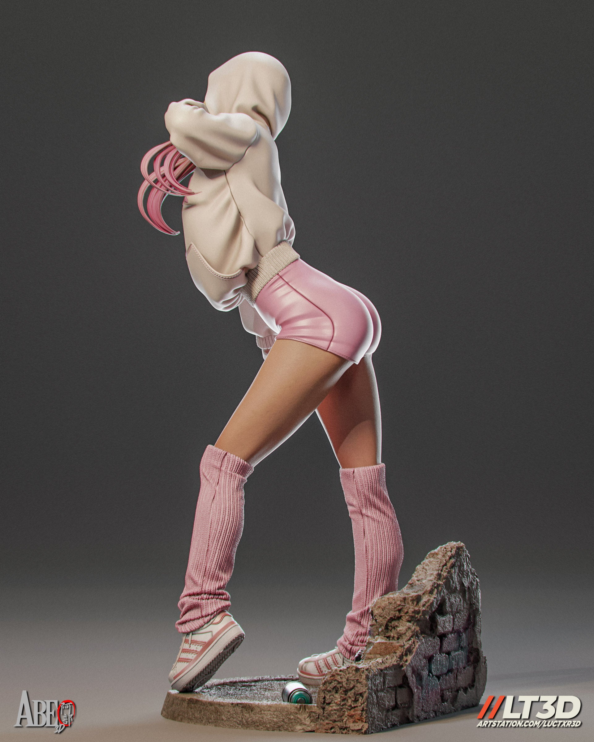 Gwen Stacy Figur BEMALT -Fan Art-3D Druck- Maßstab 1:6