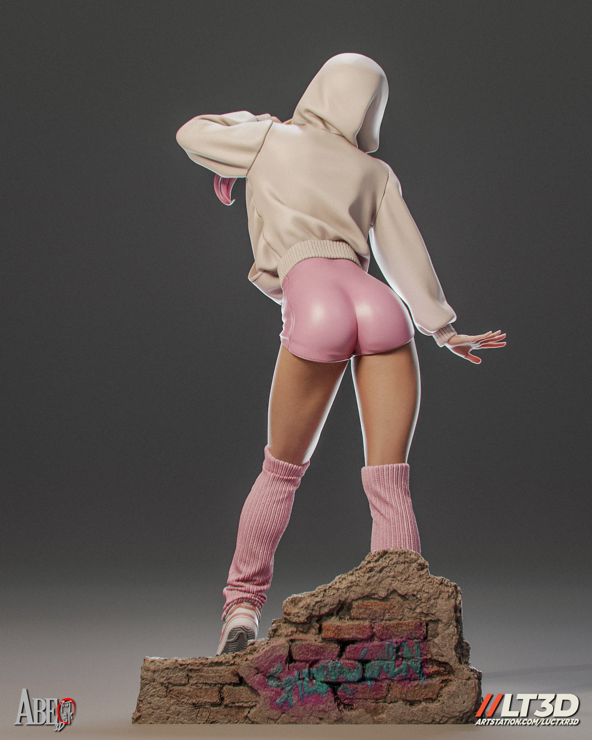 Gwen Stacy Figur BEMALT -Fan Art-3D Druck- Maßstab 1:6