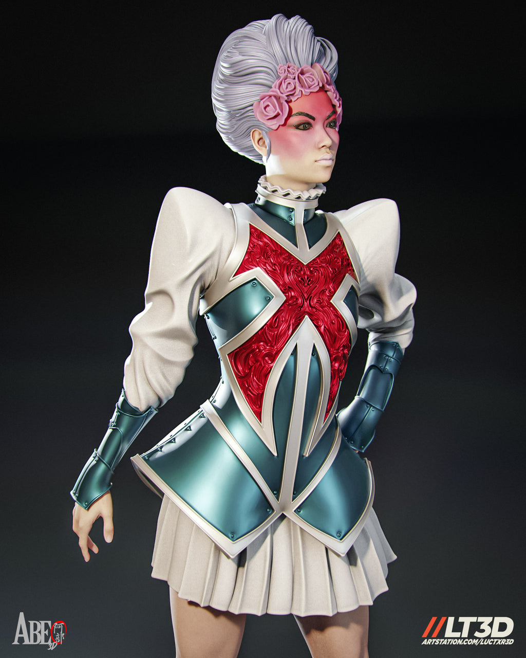 Captain Britain Figur !!!BEMALT!!! -Fan Art-3D Druck- Maßstab 1:6