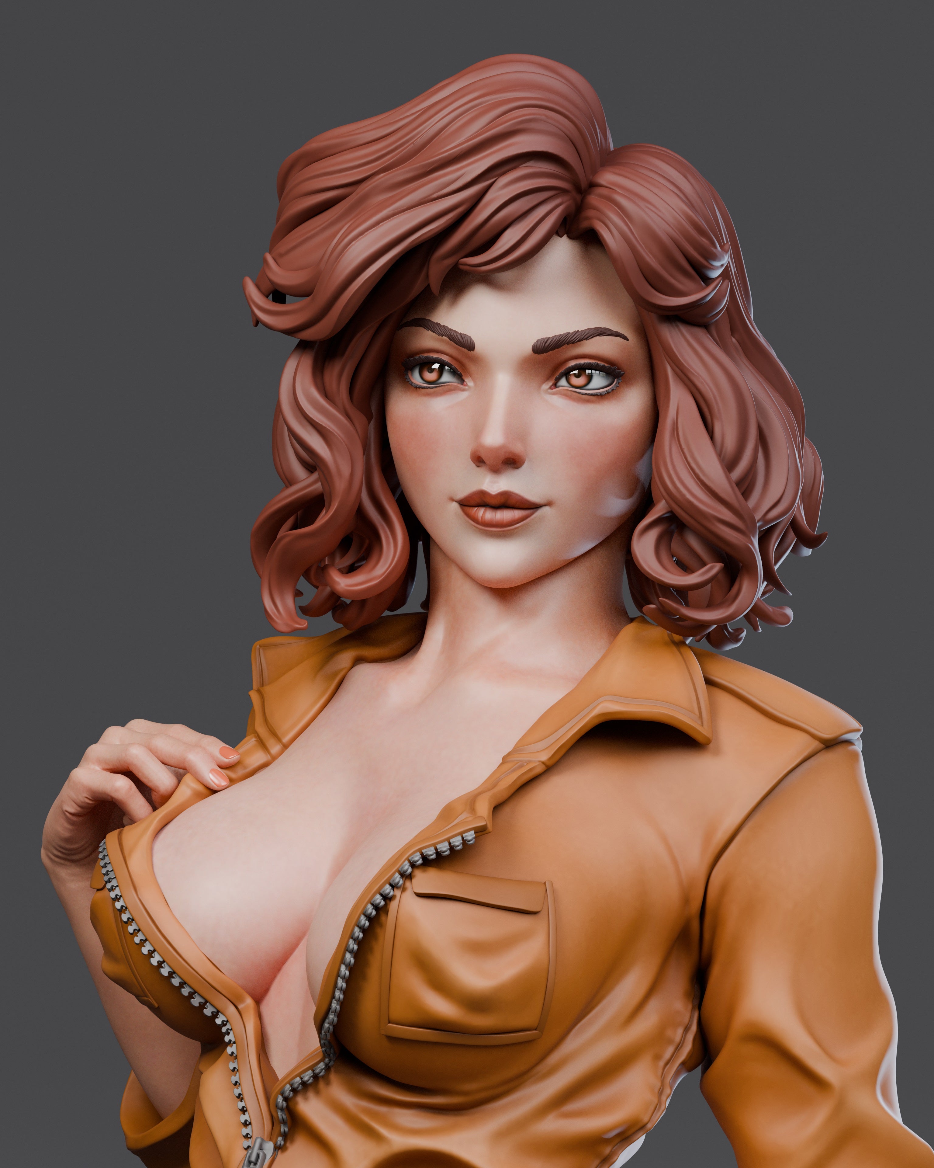 April O'Neil Figur !!!BEMALT!!! -Fan Art-3D Druck- Maßstab 1:6