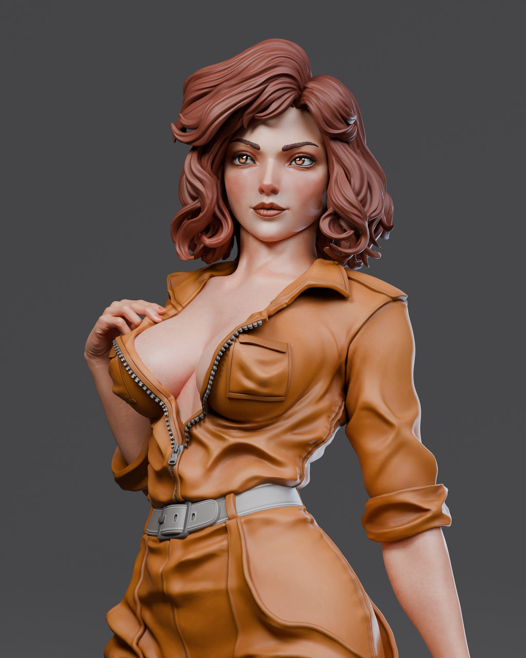 April O'Neil Figur !!!BEMALT!!! -Fan Art-3D Druck- Maßstab 1:6