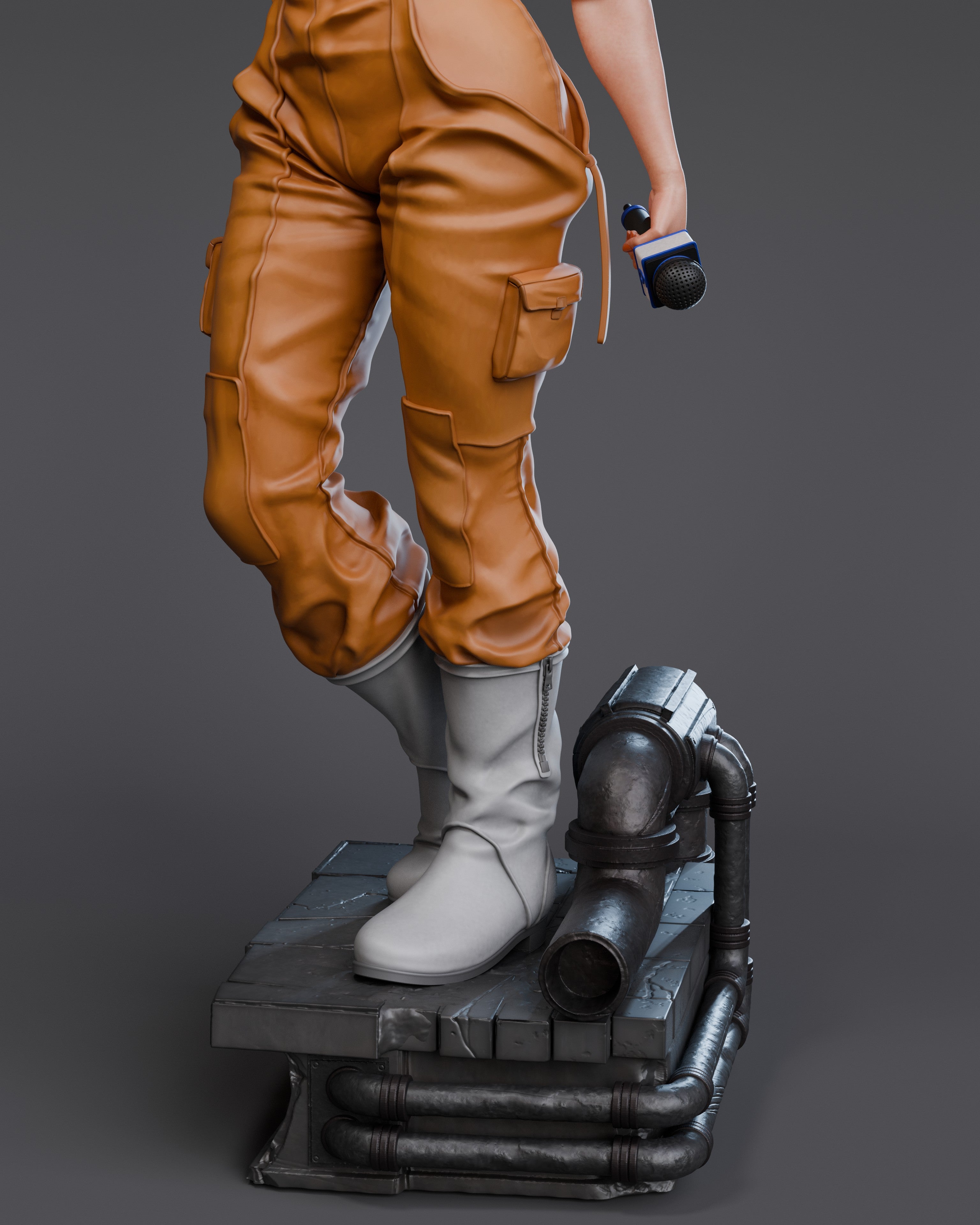 April O'Neil Figur !!!BEMALT!!! -Fan Art-3D Druck- Maßstab 1:6