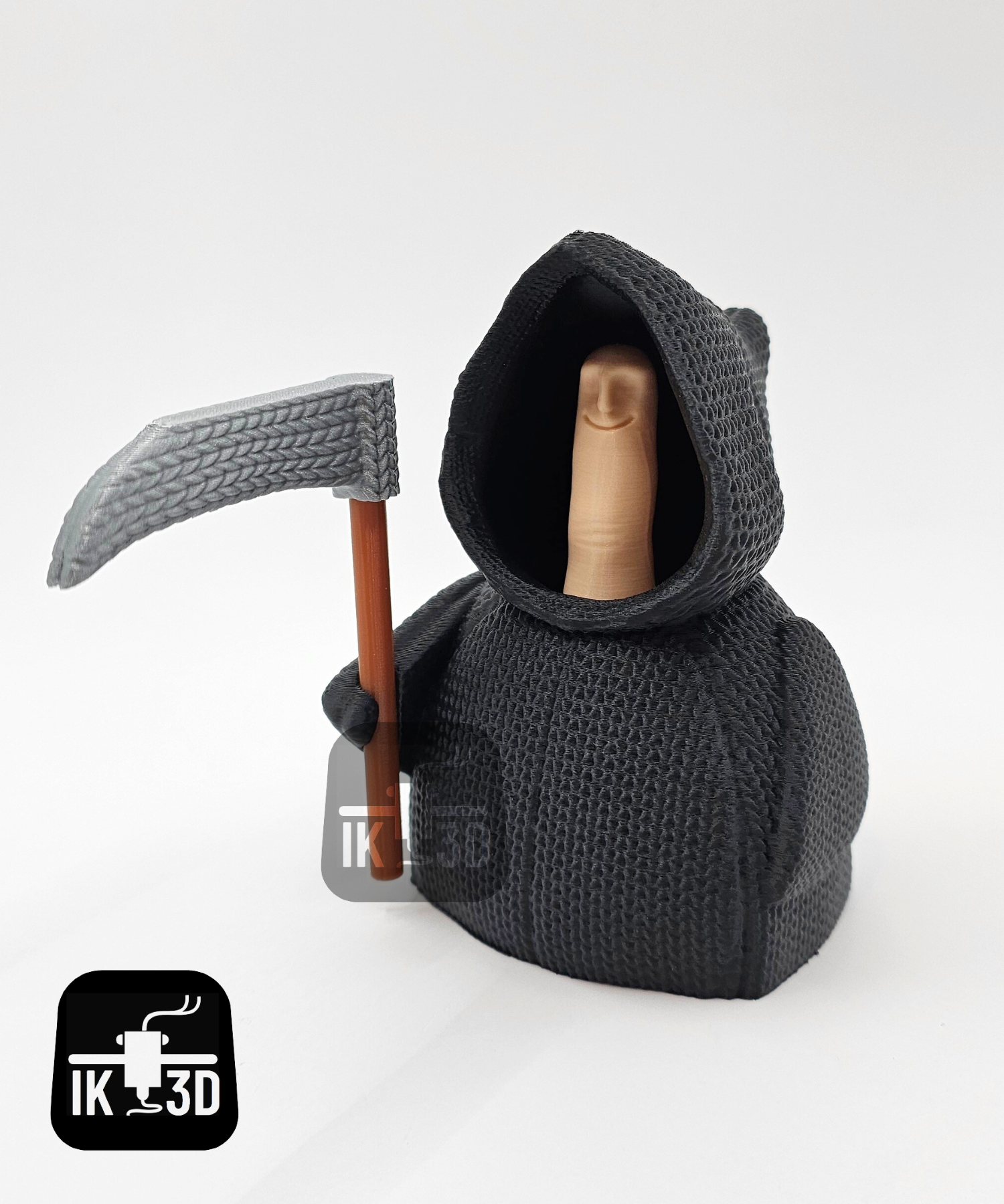 GRIM GAG – Sensenmann mit „Überraschung“ (3D-Druck Desk Toy/Gag)