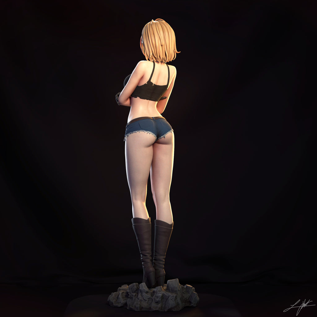 Android 18 Figur !!!BEMALT!!! -Fan Art-3D Druck- Maßstab 1:6