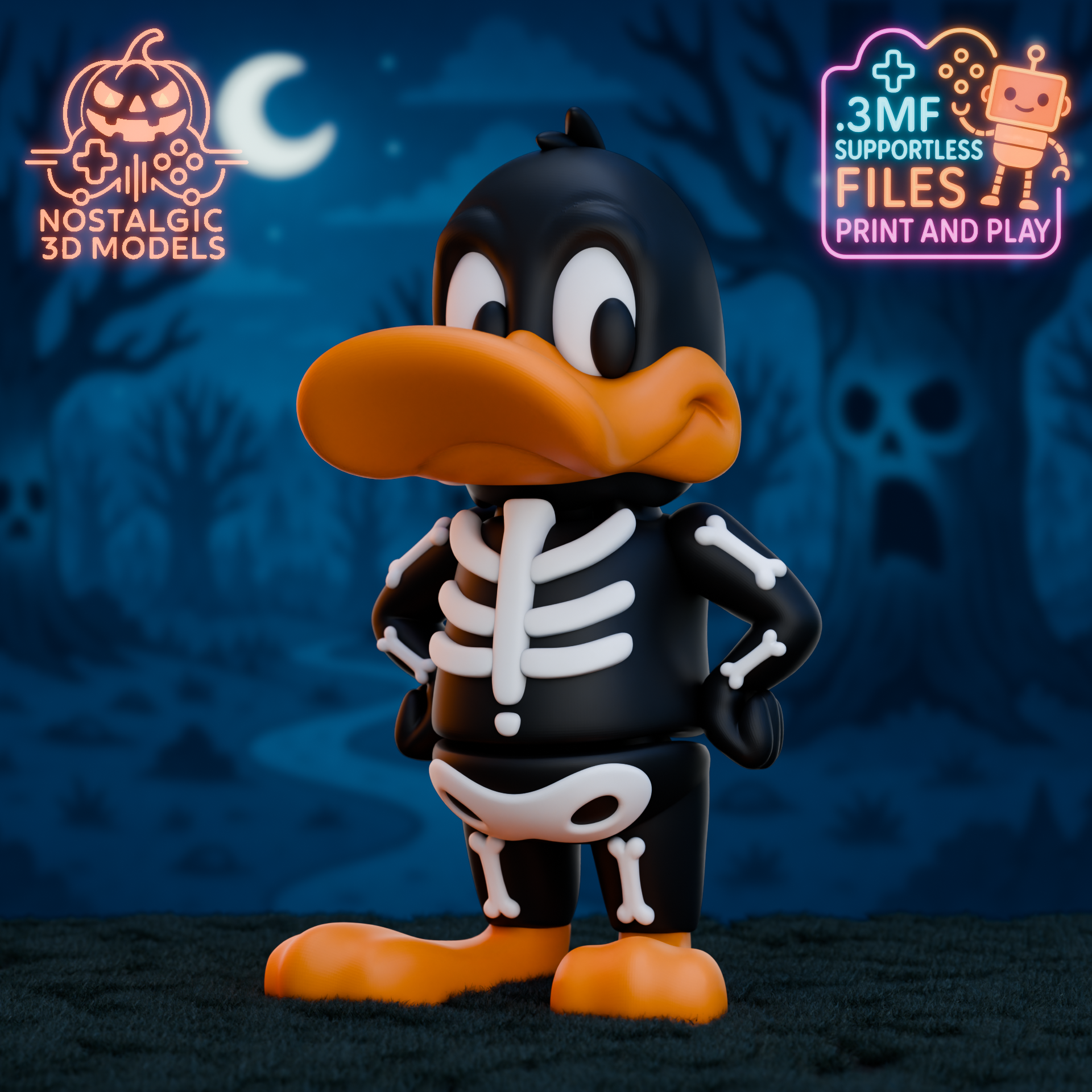 3D-Druck Figur – Fan-Art Halloween Serie – 18 cm – FDM mehrfarbig – Preis pro 1 Figur