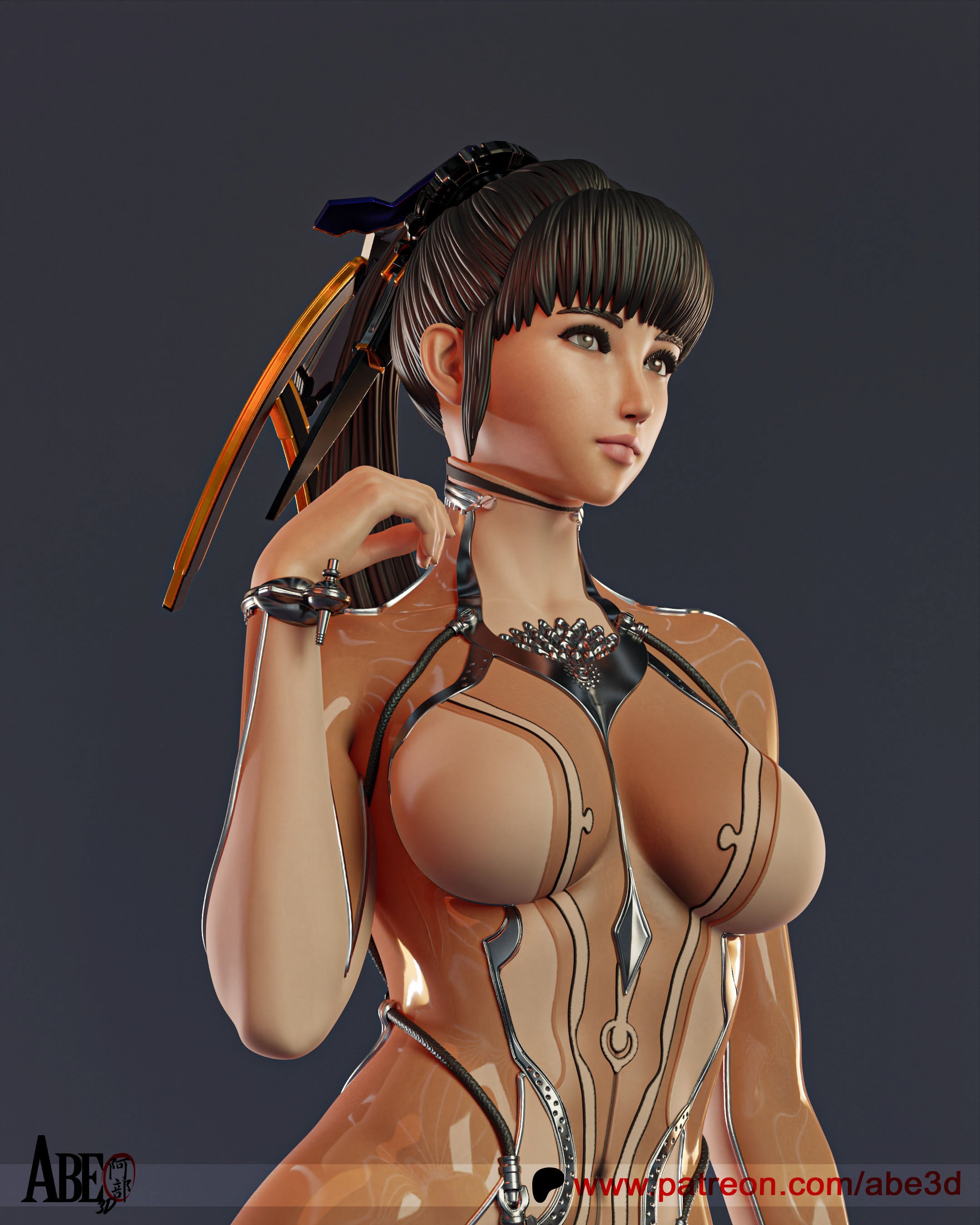Eve Skin Suit Figur !!!BEMALT!!! -Fan Art-3D Druck- Maßstab 1:6