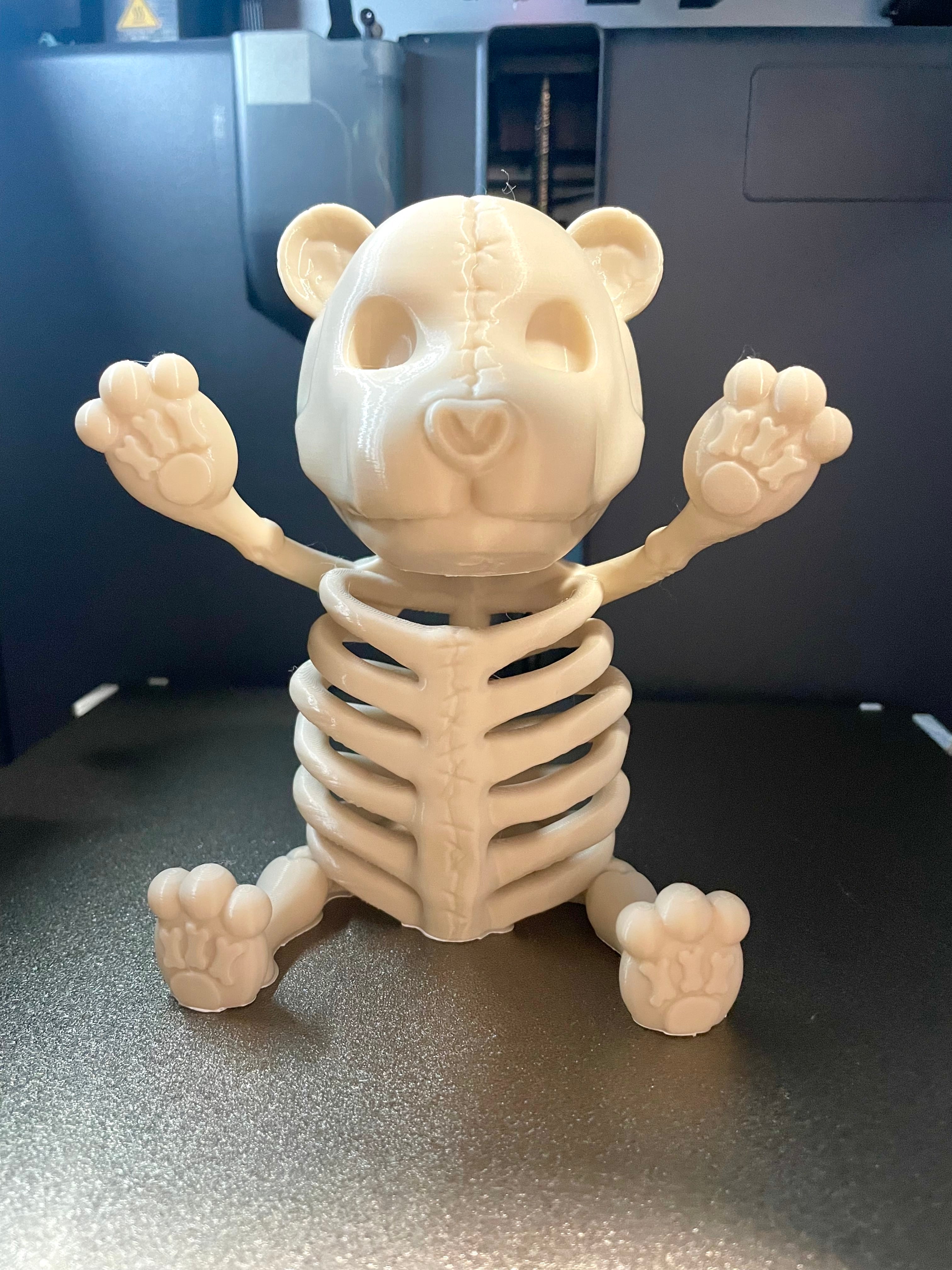 SKELEBEAR – Skelett-Teddy (3D-Druck, bewegliche Figur / Deko)