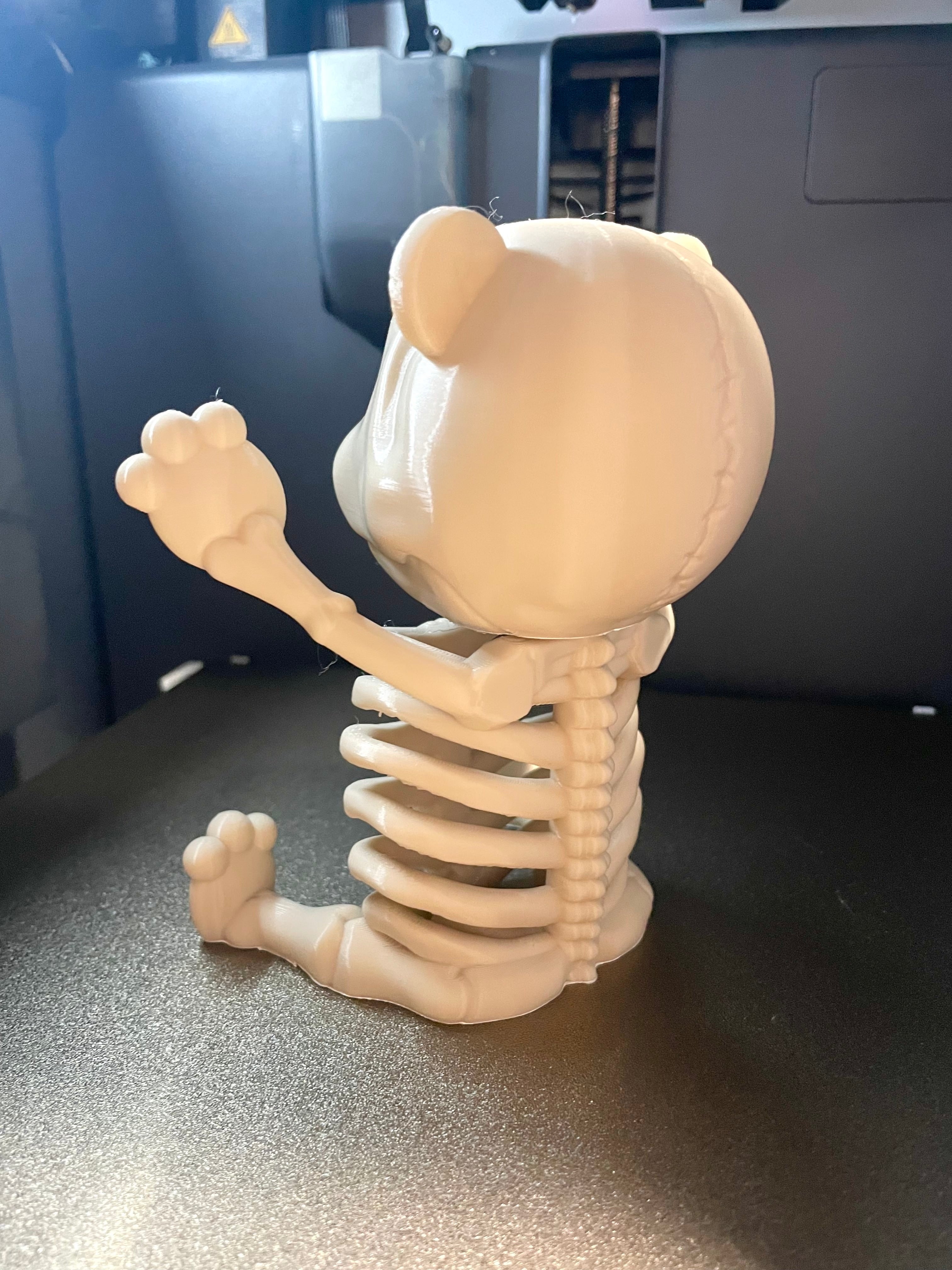 SKELEBEAR – Skelett-Teddy (3D-Druck, bewegliche Figur / Deko)