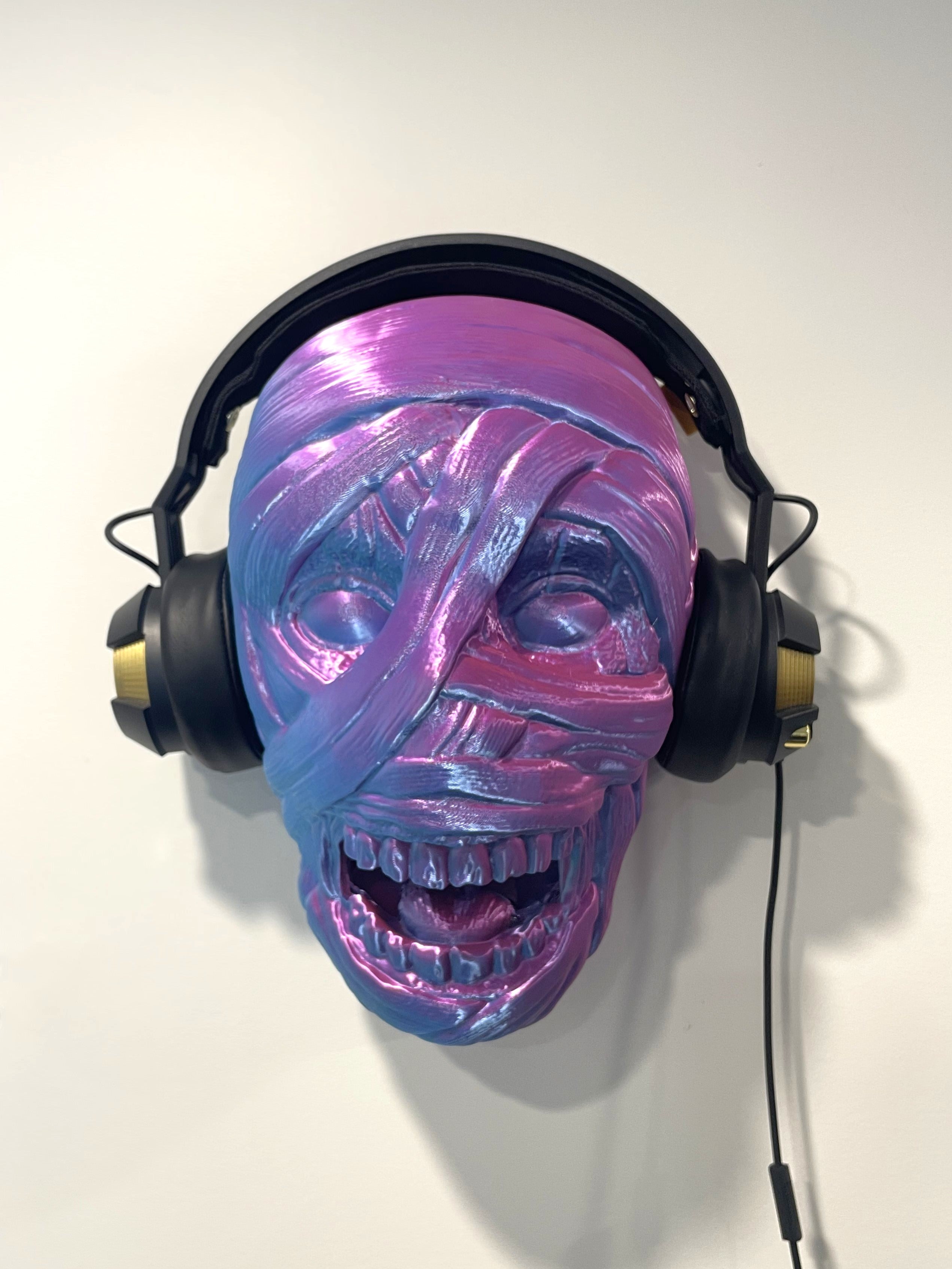 ZOMBIE HEAD – Wand-Kopfhörerhalter / Headset Holder (3D-Druck)