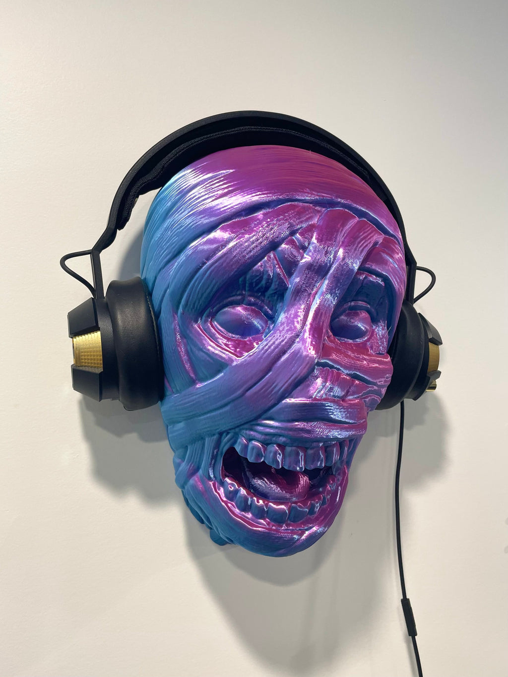 ZOMBIE HEAD – Wand-Kopfhörerhalter / Headset Holder (3D-Druck)