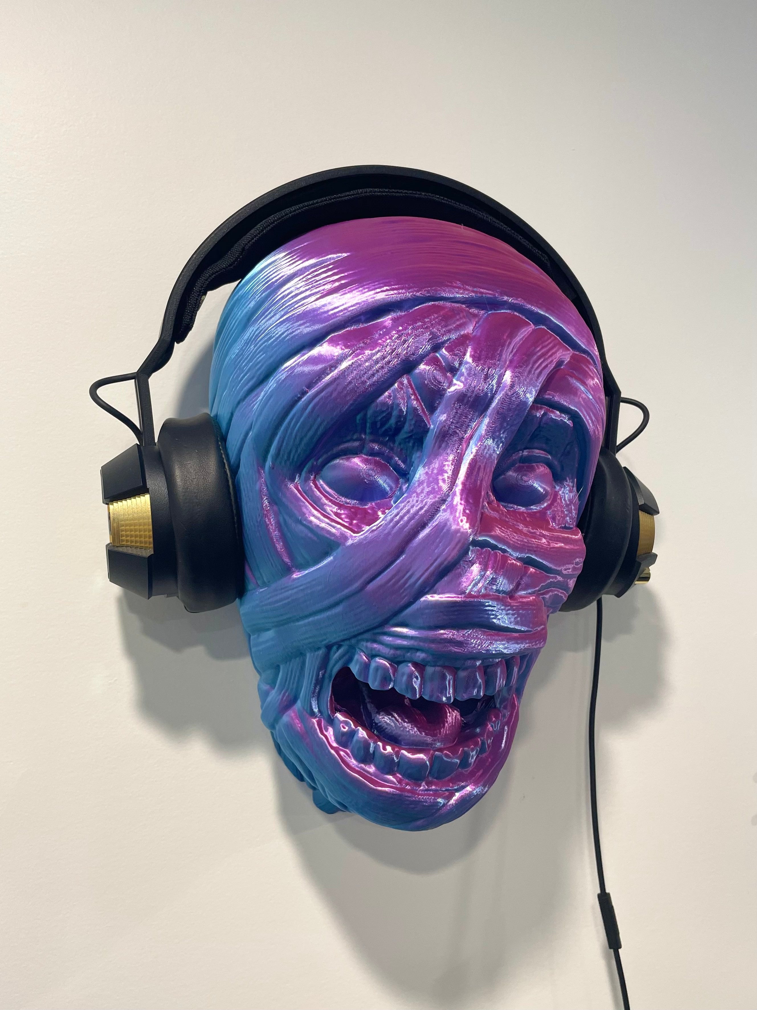 ZOMBIE HEAD – Wand-Kopfhörerhalter / Headset Holder (3D-Druck)