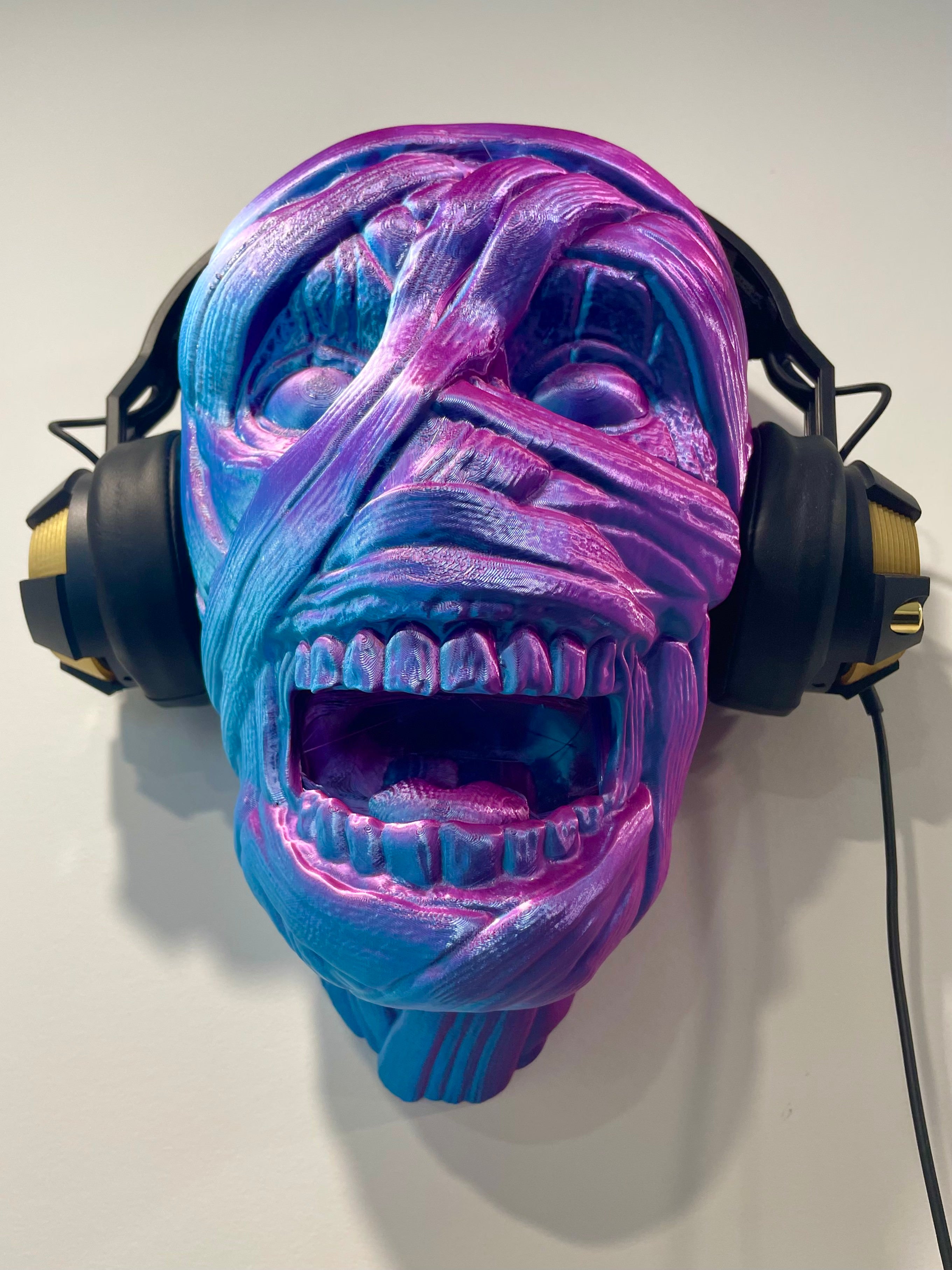 ZOMBIE HEAD – Wand-Kopfhörerhalter / Headset Holder (3D-Druck)