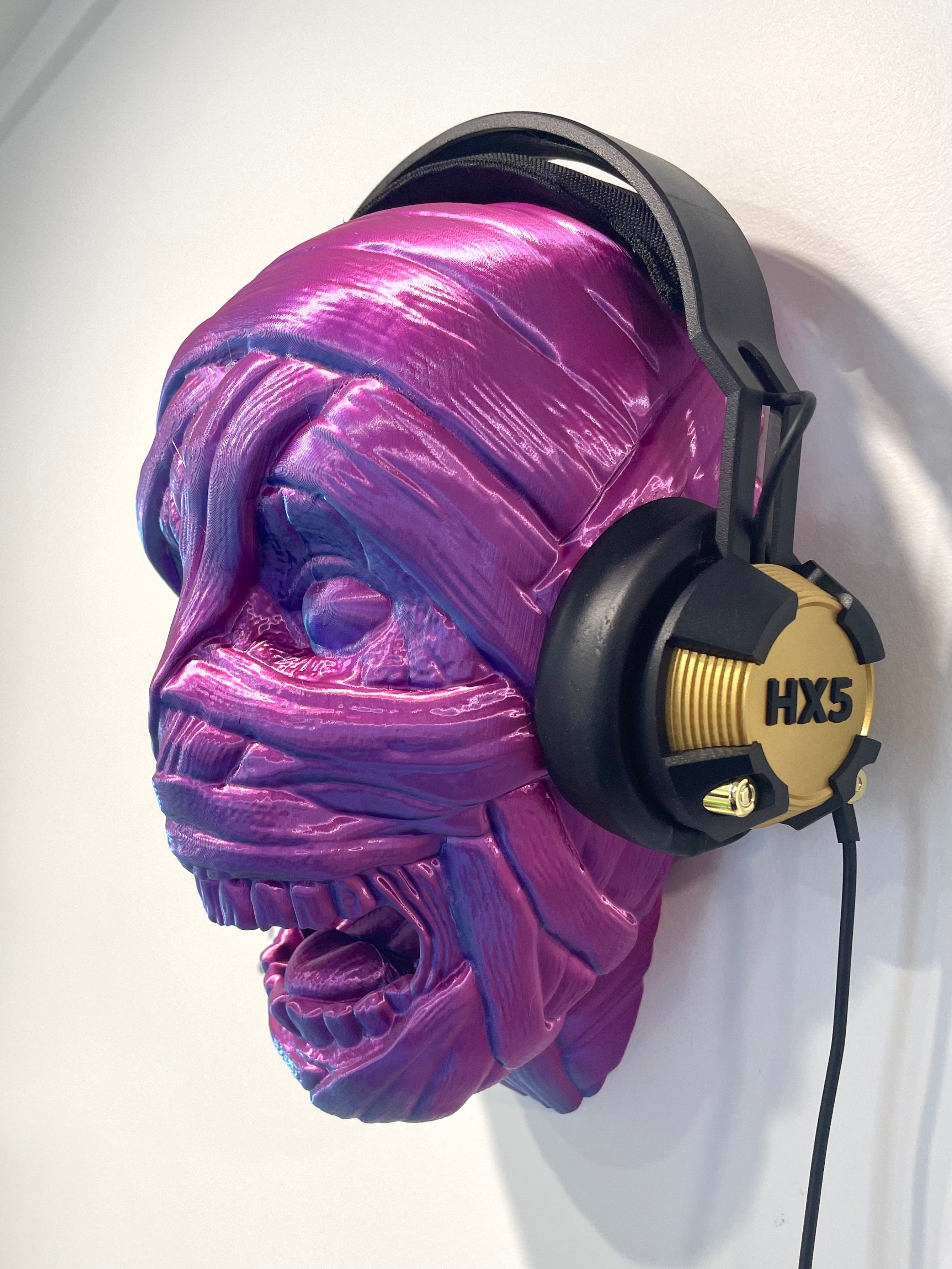 ZOMBIE HEAD – Wand-Kopfhörerhalter / Headset Holder (3D-Druck)