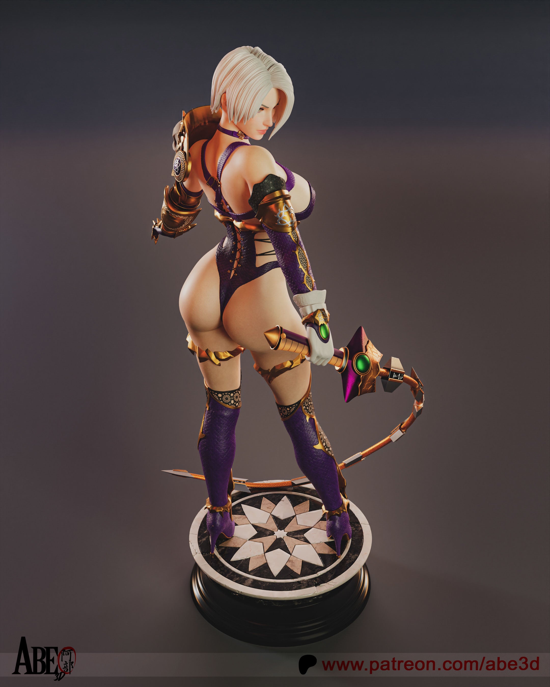 Ivy Valentine Figur !!!BEMALT!!! -Fan Art-3D Druck- Maßstab 1:6