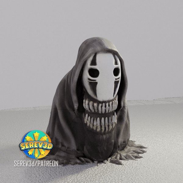 Creepy No-Face – Aufbewahrungsbox/Trinket Box (3D-Druck, Horror Deko)
