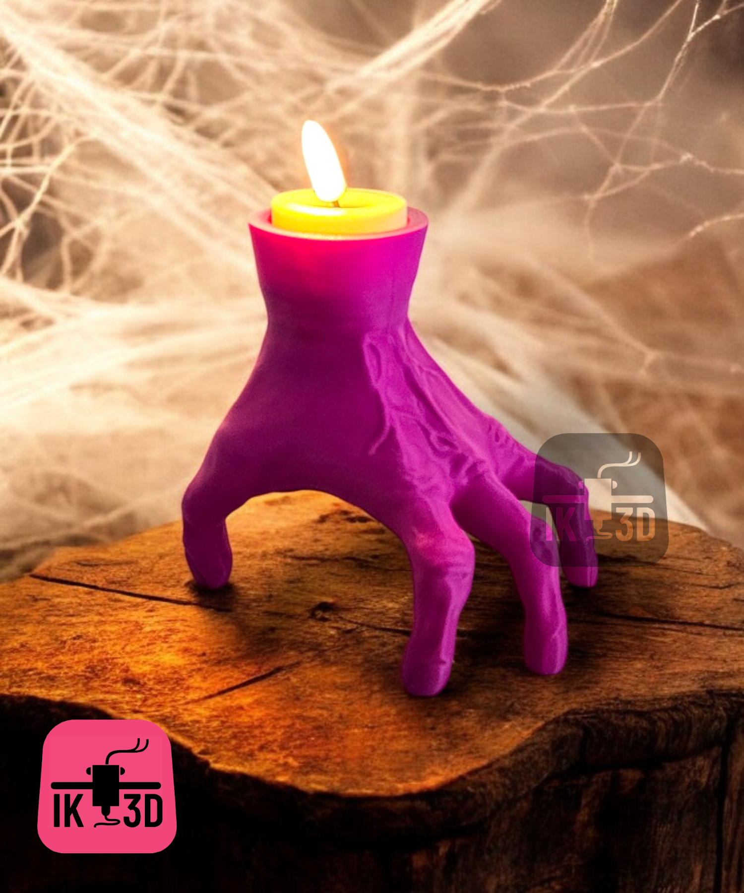 THING LIGHT – Hand-Teelichthalter (3D-Druck, Halloween/Deko)