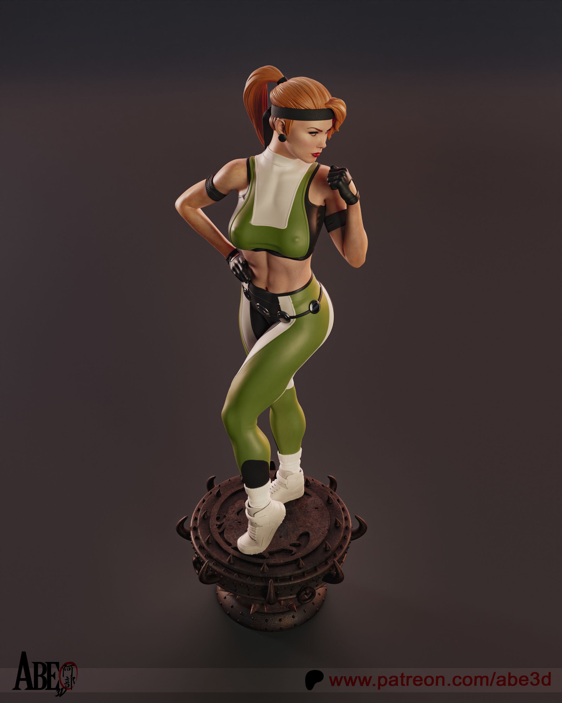 Sonya Blade Figur !!!BEMALT!!! -Fan Art-3D Druck- Maßstab 1:6