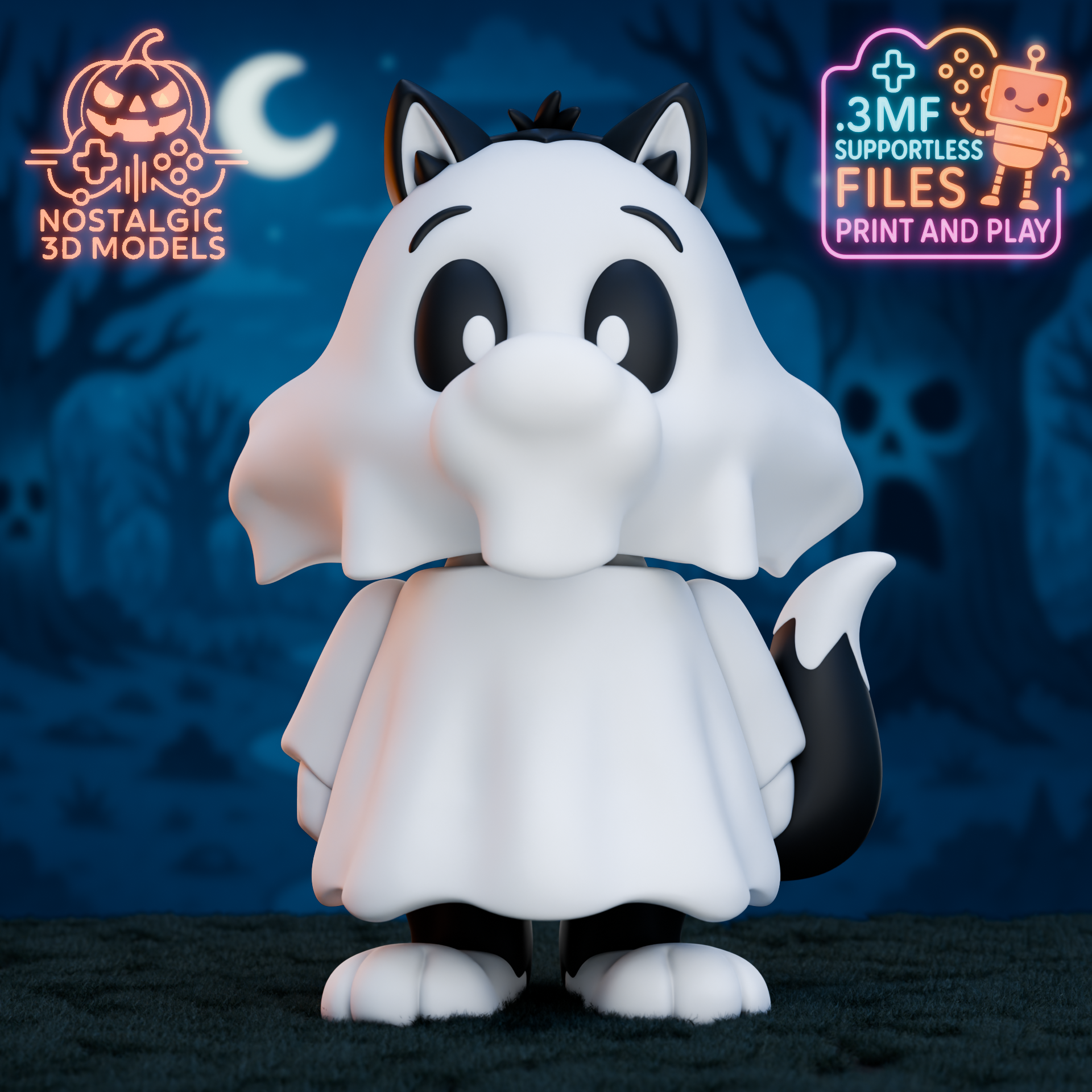 3D-Druck Figur – Fan-Art Halloween Serie – 18 cm – FDM mehrfarbig – Preis pro 1 Figur