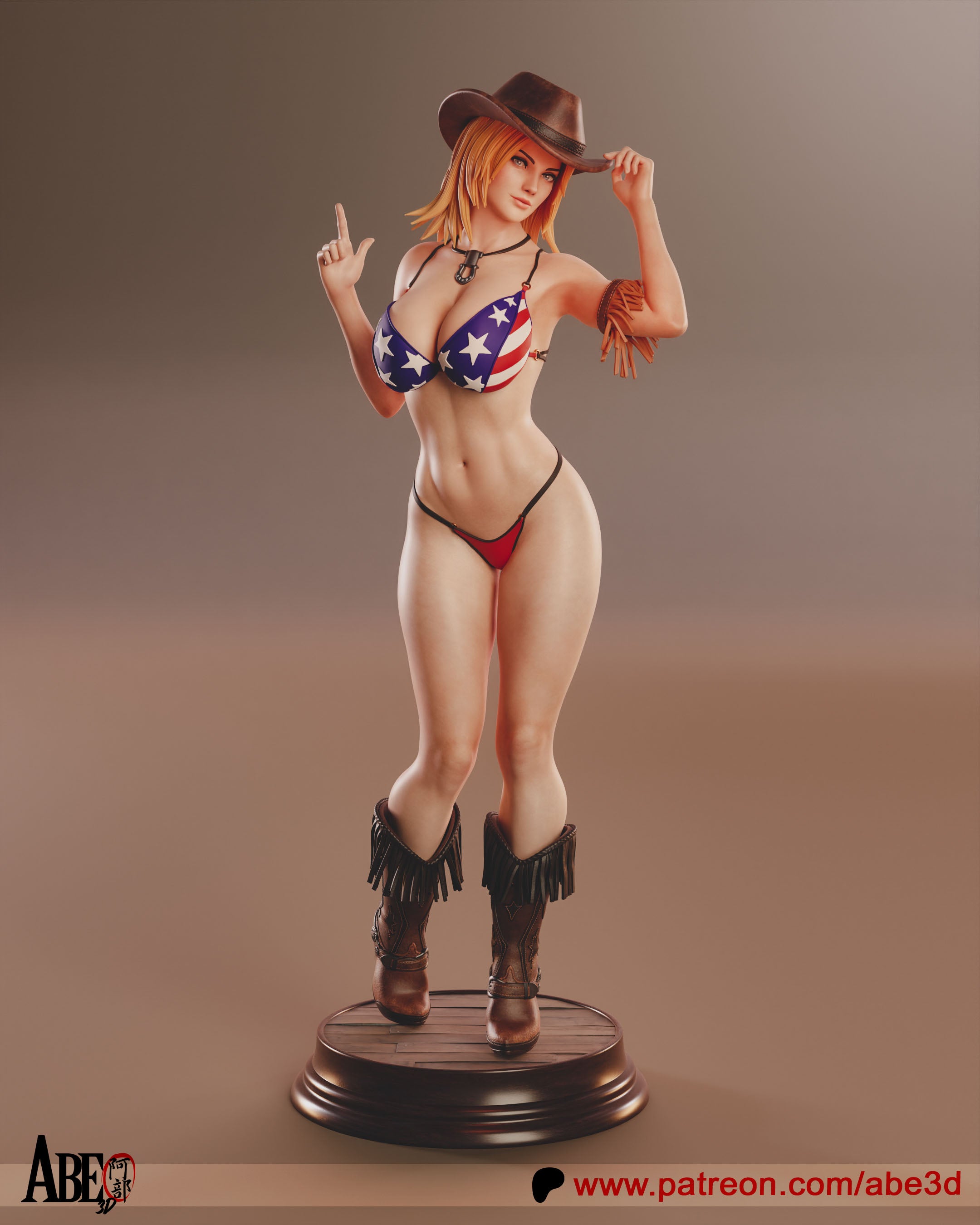 Tina Armstrong Figur !!!BEMALT!!! -Fan Art-3D Druck- Maßstab 1:6