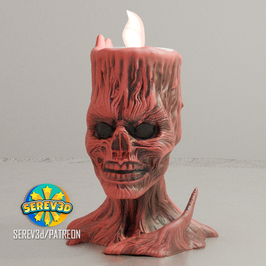 Vecna Candle Holder – LED-Kerzenhalter | Horror 3D-Deko (keine echte Flamme)