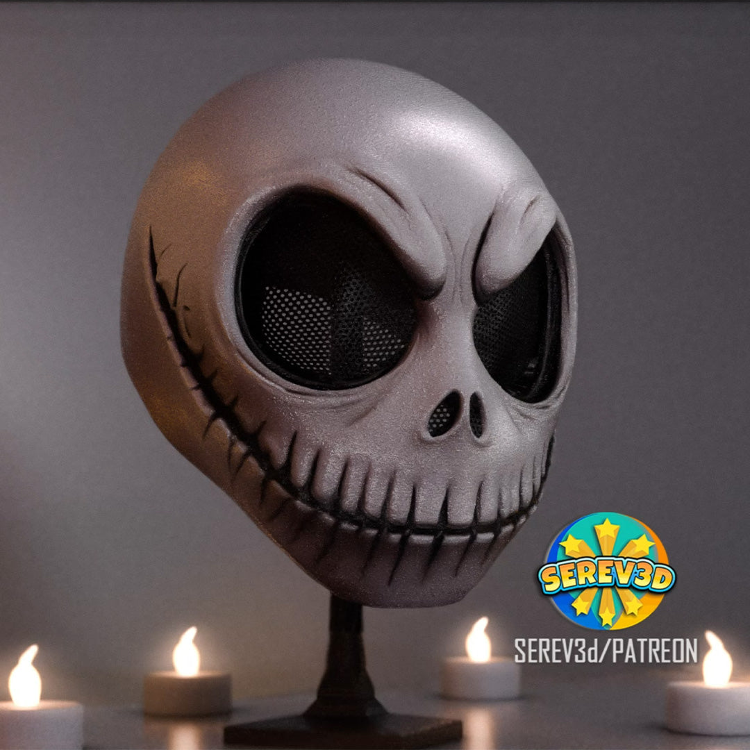 Wearable Jack Skull – Tragbare 3D-Maske handbemalt