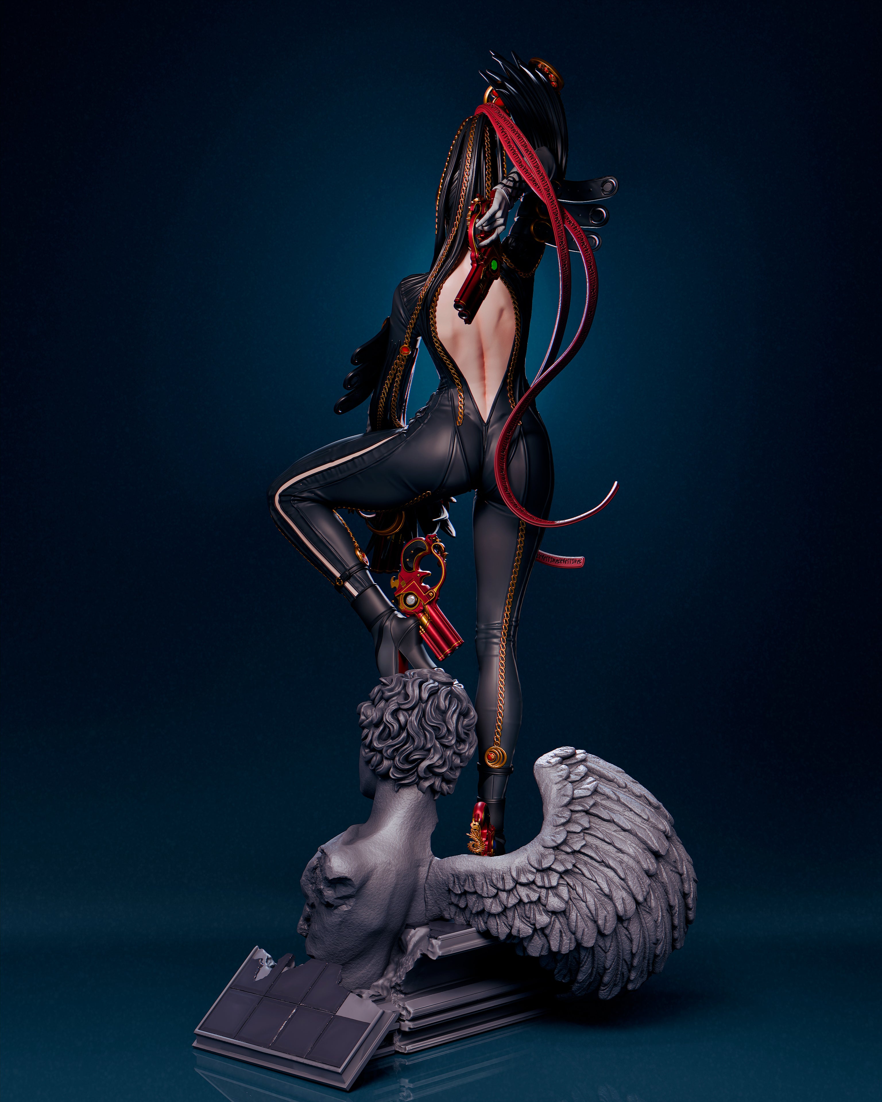 Bayonetta Figur !!!BEMALT!!! -Fan Art-3D Druck- Maßstab 1:6